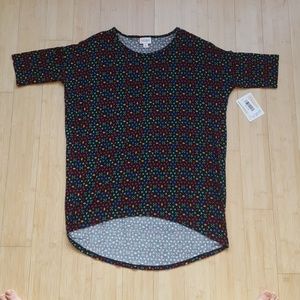 NWT Xs Irma Black with pattern Lularoe